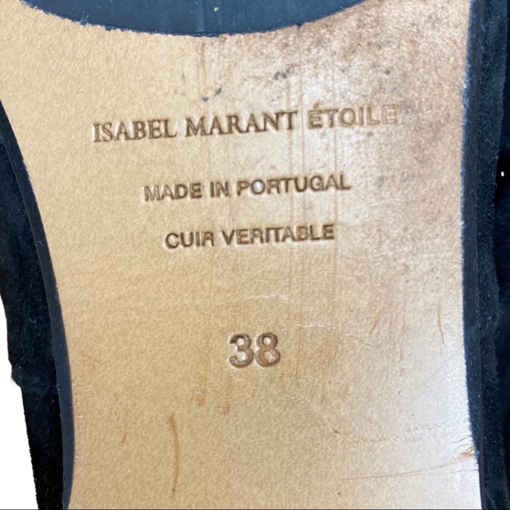 Isabel Marant Brenna Over-The-Knee Black Suede Boots - Picture 8 of 8